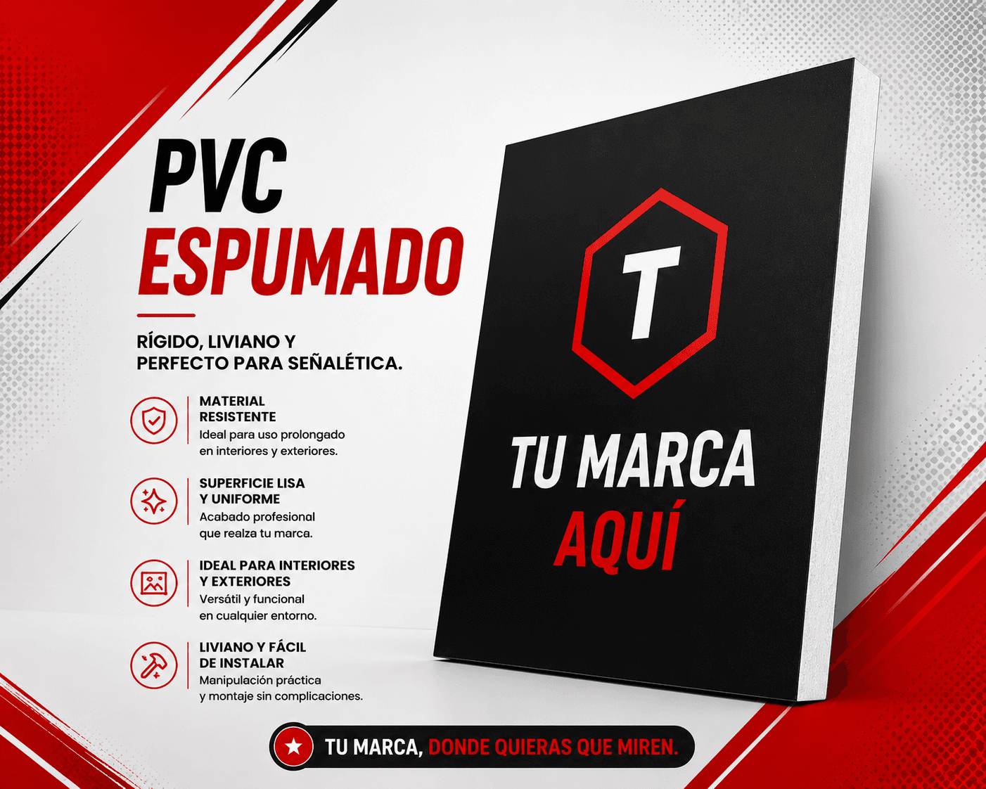 PVC espumado impreso
